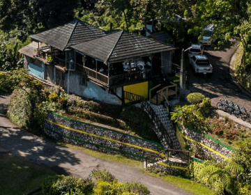 House in the middle of the Jamaican jungle