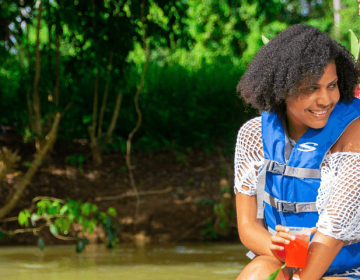 Couple in a Jamaican romantic experience