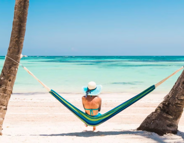 Girl in an hammock